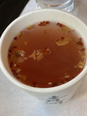 Shissandra Chinesis (Herbal Fruit Tea) at Franchia Vegan Cafe in New York City