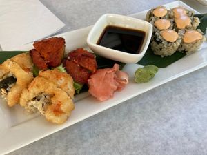 Rainbow Roll at Franchia Vegan Cafe in New York City