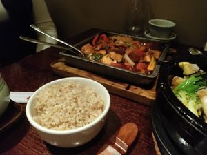 Thai chikn at Franchia Vegan Cafe in New York City