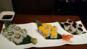 sushi at Franchia Vegan Cafe in New York City