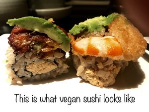 I mean, c’mon… Go here😄  at Franchia Vegan Cafe in New York City