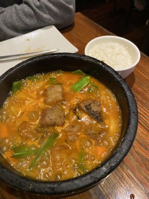 Hot pot  at Franchia Vegan Cafe in New York City