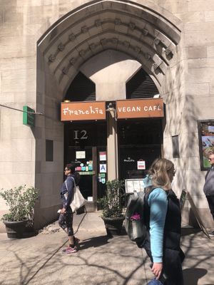 Front door   at Franchia Vegan Cafe in New York City