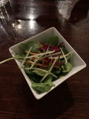 Salad was fresh  at Franchia Vegan Cafe in New York City
