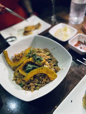 Kabocha bibimbap   at Franchia Vegan Cafe in New York City