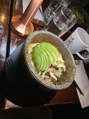 Avocado bowl at Franchia Vegan Cafe in New York City
