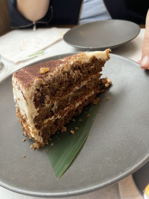 Carrot cake  at Franchia Vegan Cafe in New York City
