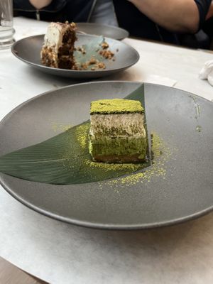 Matchamisu  at Franchia Vegan Cafe in New York City