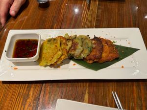Jeon Combo at Franchia Vegan Cafe in New York City