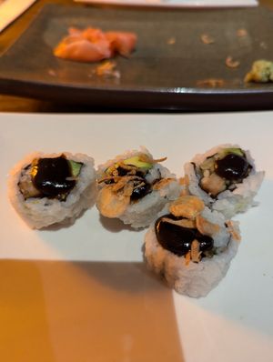 Dragon roll (half portion) at Franchia Vegan Cafe in New York City