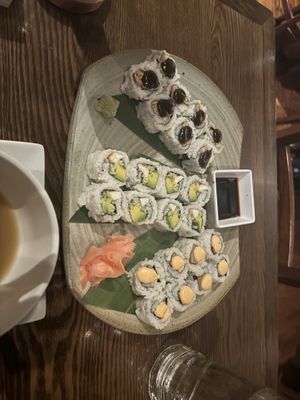 Sushi combo ($23)  at Franchia Vegan Cafe in New York City