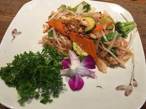 pad Thai  at Franchia Vegan Cafe in New York City
