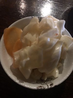 Pickle cabbage   at Franchia Vegan Cafe in New York City