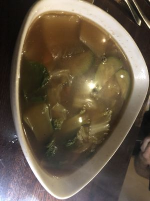 Chef noodle soup   at Franchia Vegan Cafe in New York City