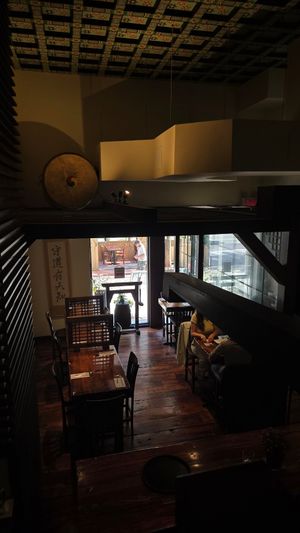 Interior at Franchia Vegan Cafe in New York City