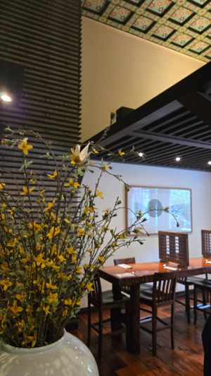 Interior at Franchia Vegan Cafe in New York City