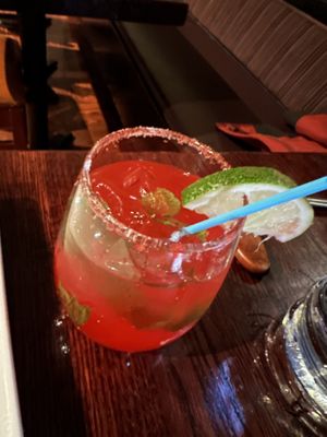 Strawberry Mojito #Veganuary at Franchia Vegan Cafe in New York City