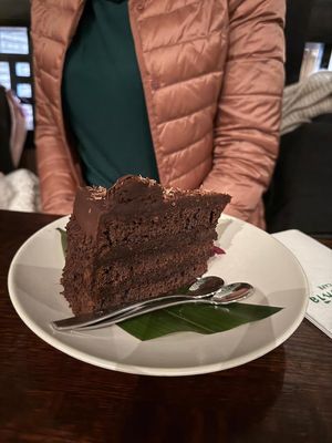 Chocolate Fudge Cake #Veganuary at Franchia Vegan Cafe in New York City