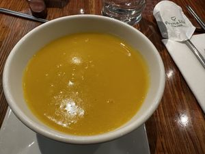 Pumpkin porridge - so warm and comforting!   at Franchia Vegan Cafe in New York City