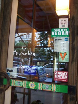 Franchia (2010), NYC at Franchia Vegan Cafe in New York City