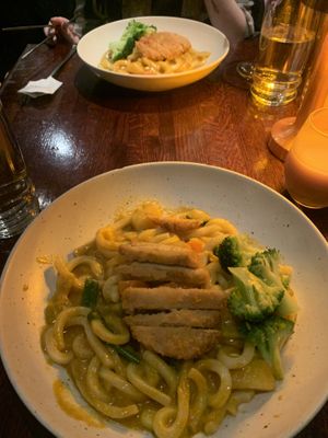 Curry Katsu Udon  at Franchia Vegan Cafe in New York City