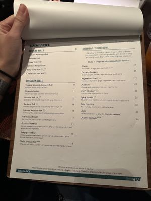 Menu  at Franchia Vegan Cafe in New York City