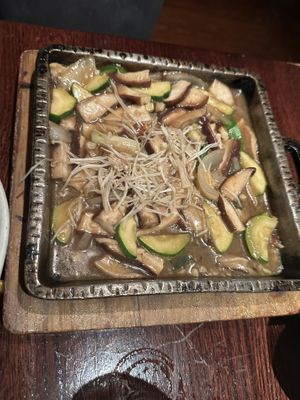 Sizzling Mushroom  at Franchia Vegan Cafe in New York City