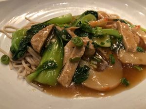 Noodles  at Franchia Vegan Cafe in New York City