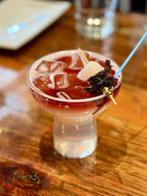 Lychee Hibiscus Spritz  at Franchia Vegan Cafe in New York City