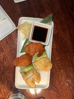 Rainbow roll  at Franchia Vegan Cafe in New York City