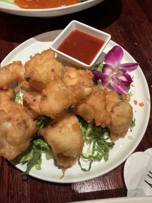 Fried Manchurian Cauliflowerr  at Franchia Vegan Cafe in New York City
