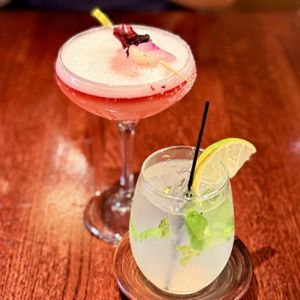 Mojito, martini   at Franchia Vegan Cafe in New York City