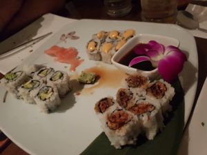 Sushis at Franchia Vegan Cafe in New York City