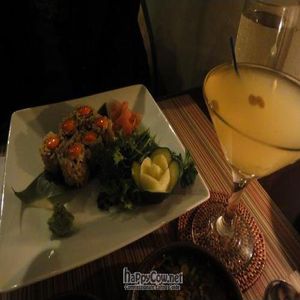 sushi - 'tuna' rolls at Franchia Vegan Cafe in New York City