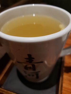 Ginger Tea - delish! at Franchia Vegan Cafe in New York City
