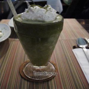 Vegan Ice Green Tealatta at Franchia Vegan Cafe in New York City