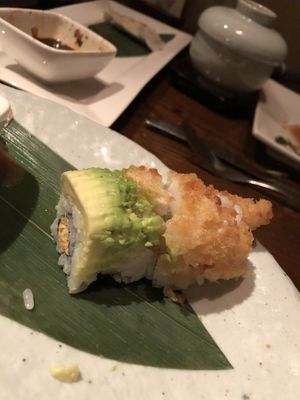 Dragon roll at Franchia Vegan Cafe in New York City