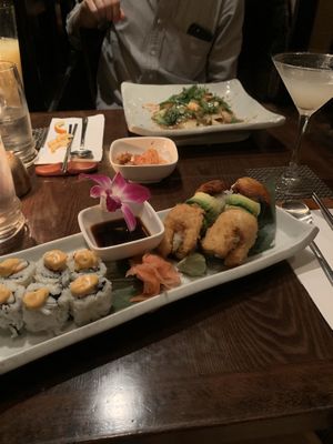 Vegan sushi  at Franchia Vegan Cafe in New York City