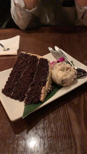 Vegan cake & ice cream  at Franchia Vegan Cafe in New York City