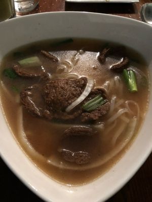 Noodle dish at Franchia Vegan Cafe in New York City