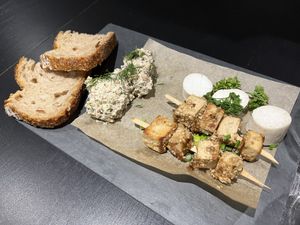 Christmas menu, appetizers  #Veganuary at The Black Cow Shop in Charleroi