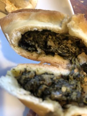 Spinach Fatayer at Amar Mediterranean Bistro in Delray Beach