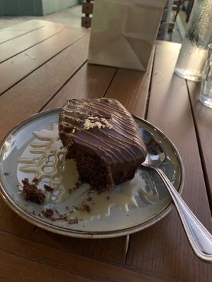 Chocolate tahini cake  at Amar Mediterranean Bistro in Delray Beach