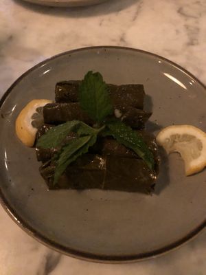 Grape leaves   at Amar Mediterranean Bistro in Delray Beach