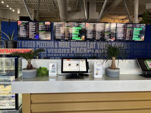 Front counter  at Plant Based Pizzeria in Sandy Springs