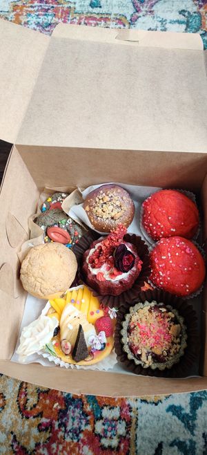 Delicious sampler box for Valentine's day at LH Bakeshop in San Francisco