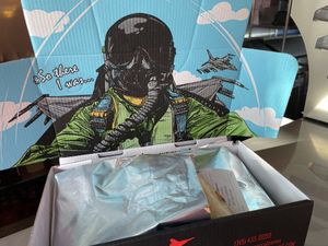 Thoughtfully packaged!  at Full Afterburner Calzones in Denver