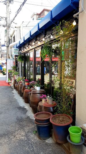 Exterior of location - side view at Think Vegan in Seoul