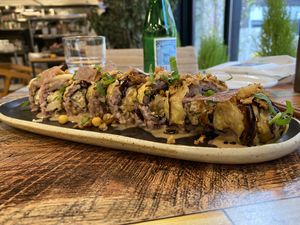 Delicious roll!  at Think Vegan in Seoul