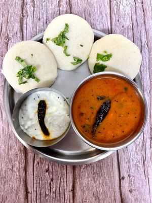 Idli Sambhar with Coconut Chutney at Bharat Gangaram in North West London